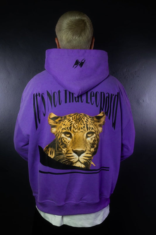 Leopard Hoodie lila