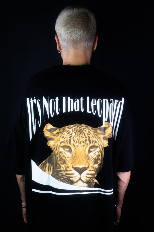 Leopard Tee schwarz